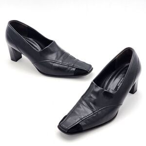 Paul Green Munchen VTG Square Pointed Leather Heeled Shooties Size 4.5 UK 7 US